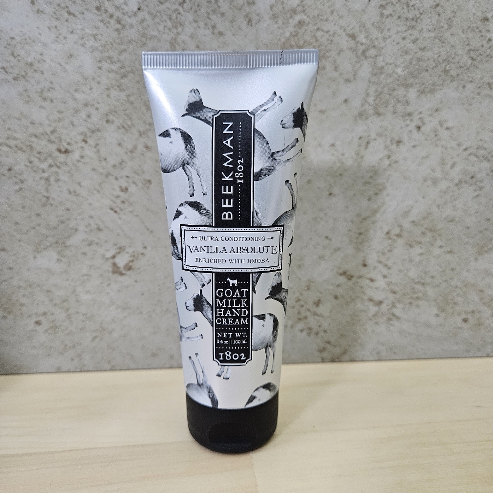 BEEKMAN 1802 VANILLA ABSOLUTE GOAT MILK HAND CREAM 3.4 oz NEW